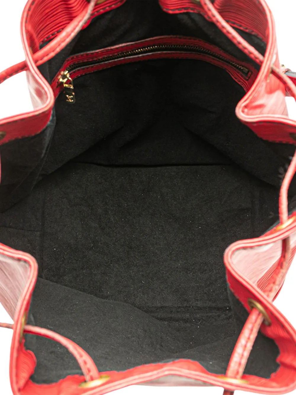 Pre-owned Louis Vuitton 1992 Epi Noe Gm Bucket Bag In Red