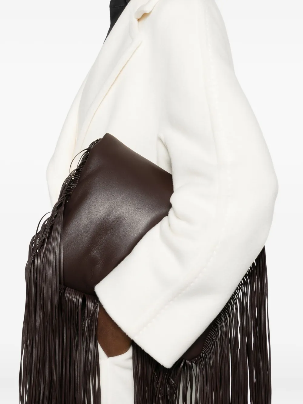 Max Mara Double-breasted Coat In White
