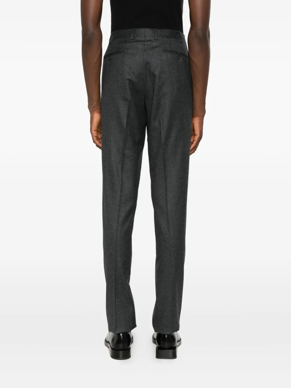 Canali Plooibroek Grijs