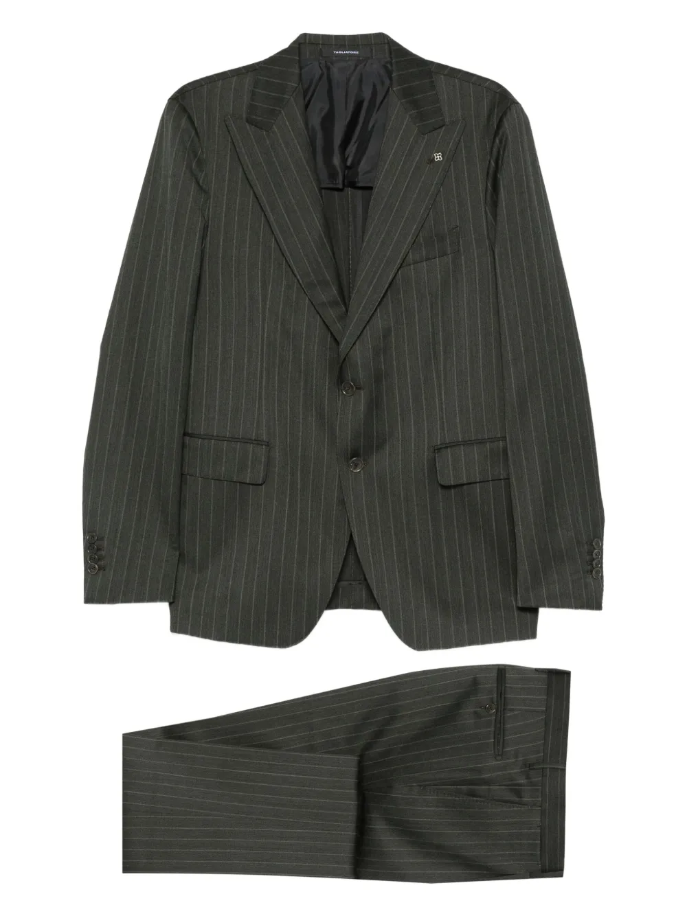 Tagliatore traje con botones y estampado de rayas diplomáticas | gris | Image 1