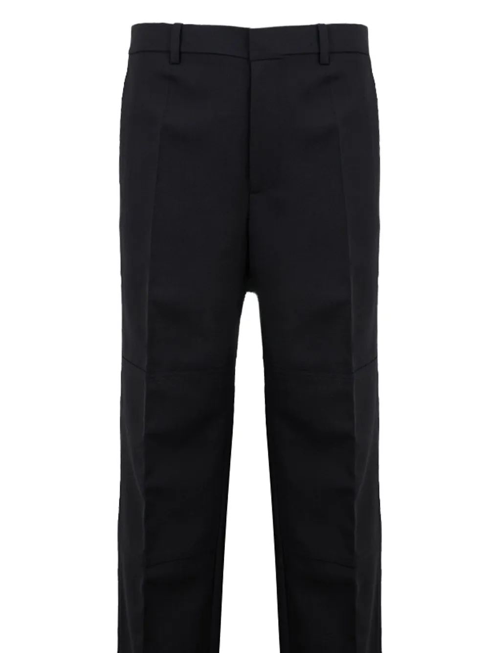 Helmut Lang Broek met geplooid detail Zwart
