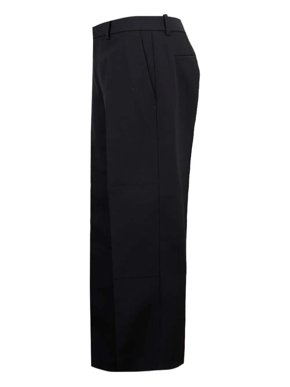 Helmut Lang Broek met geplooid detail Zwart