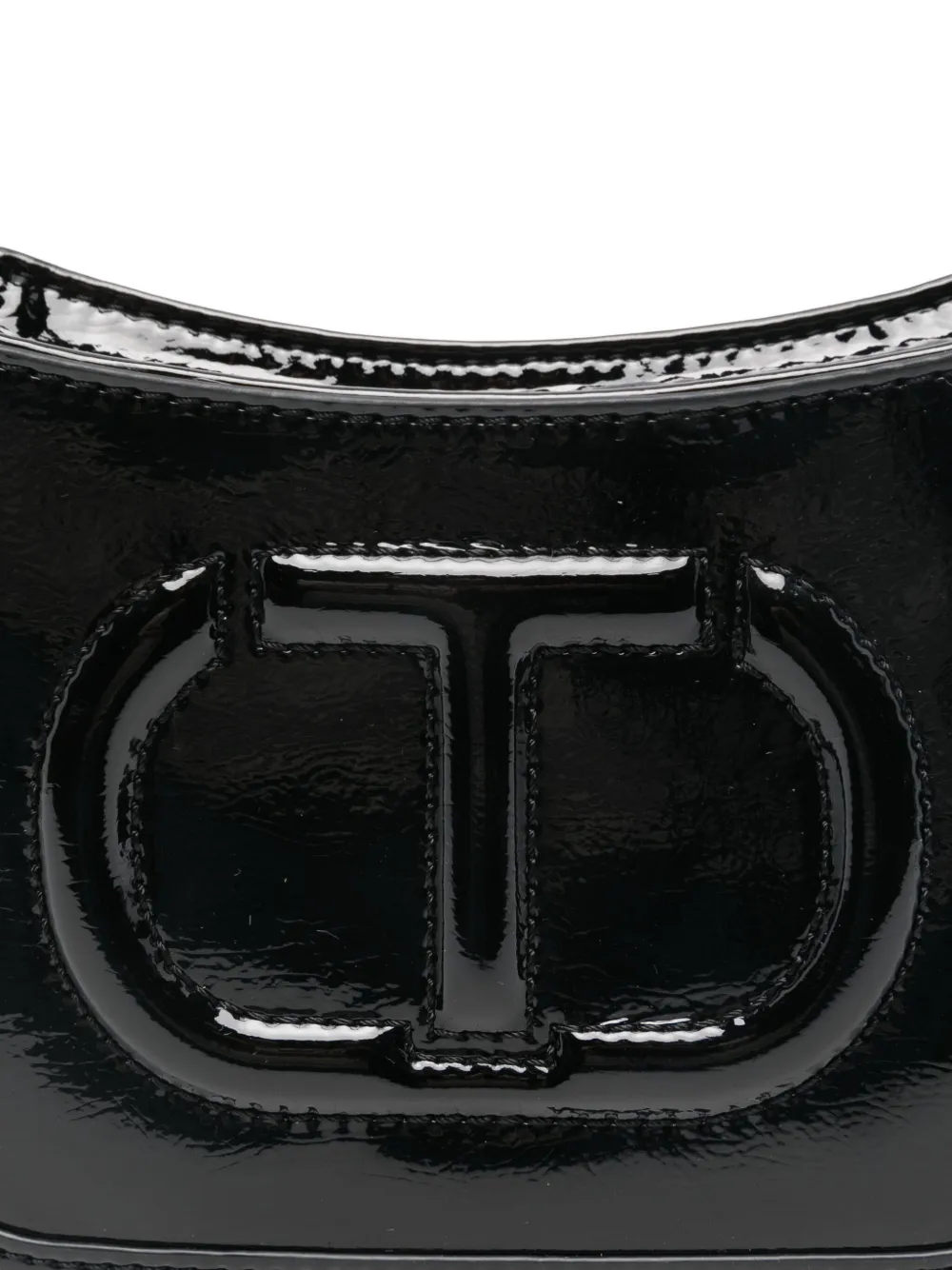 TWINSET Kids Schoudertas met logo-reliëf Zwart