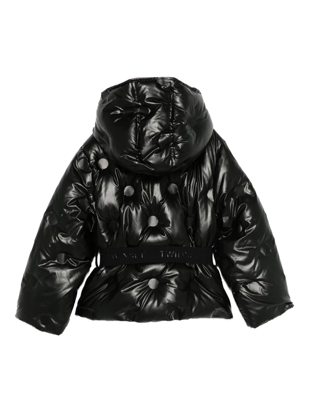 TWINSET Kids Mantel met ceintuur Zwart