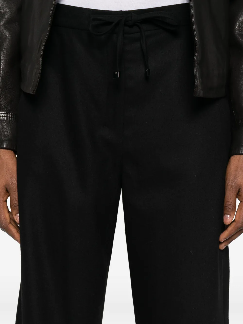 'S Max Mara Straight broek met trekkoord Zwart