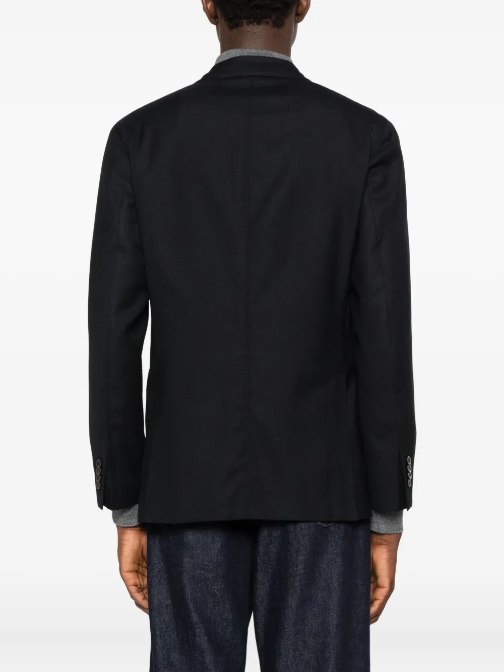 Boglioli Jack met dubbele rij knopen Zwart