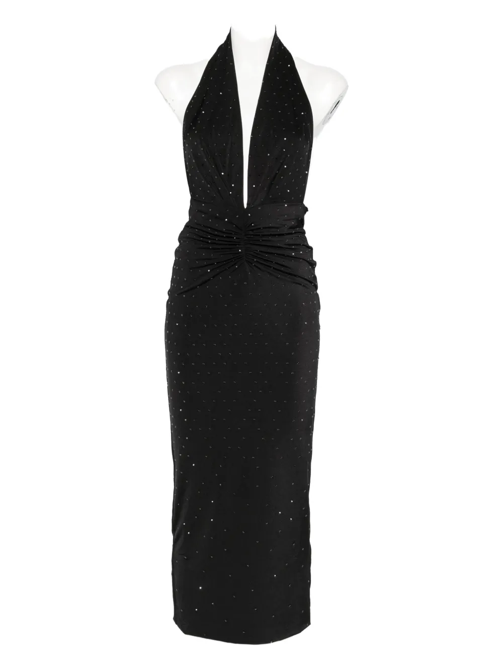 THE ANDAMANE halterneck midi dress - ブラック THE ANDAMANE halterneck midi dress - ブラック