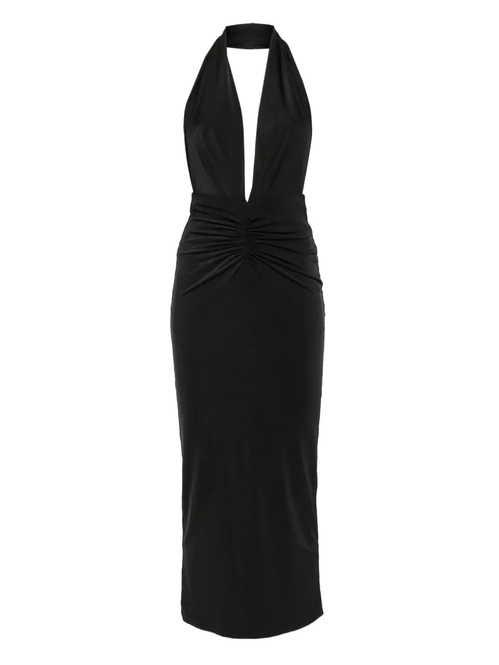 THE ANDAMANE vestido con cuello halter | negro | Image 1