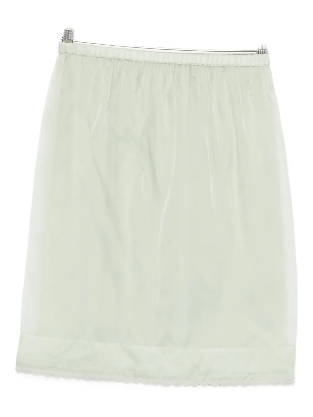 Nº21 Gonna con orlo a smerlo - Verde