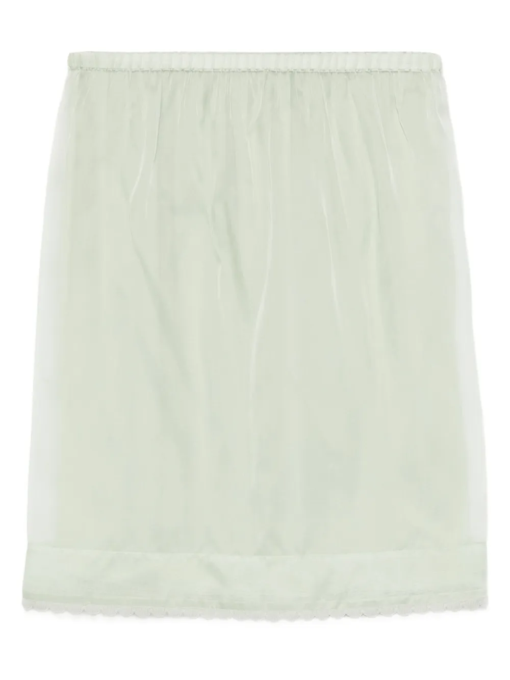 Nº21 Gonna con orlo a smerlo - Verde