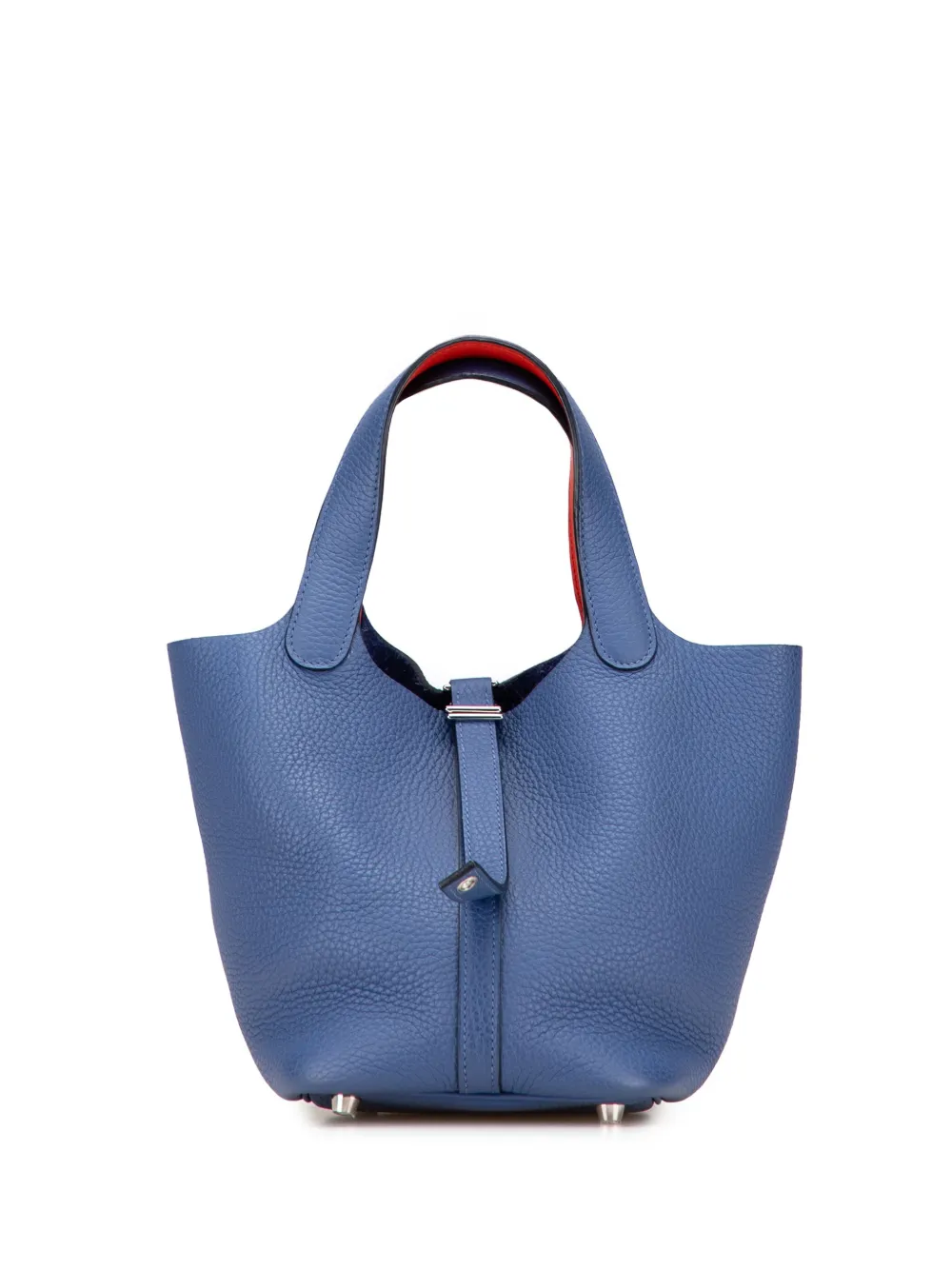 Hermès Pre-Owned bolsa de mano Clemence and Swift Picotin Lock 18 Eclat 2017 | azul | Image 1