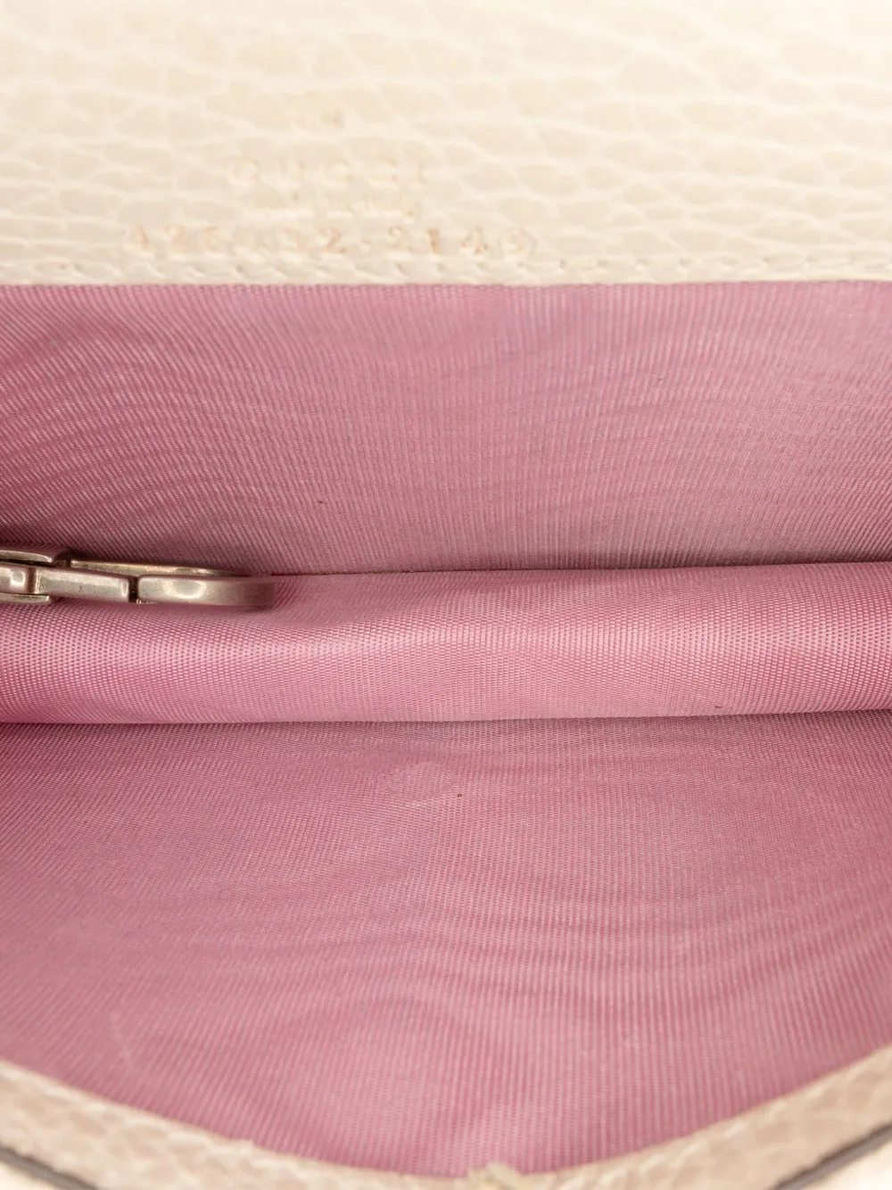 Pre-owned Gucci 2016-2025 Mini Dionysus Leather Crossbody Bag In White