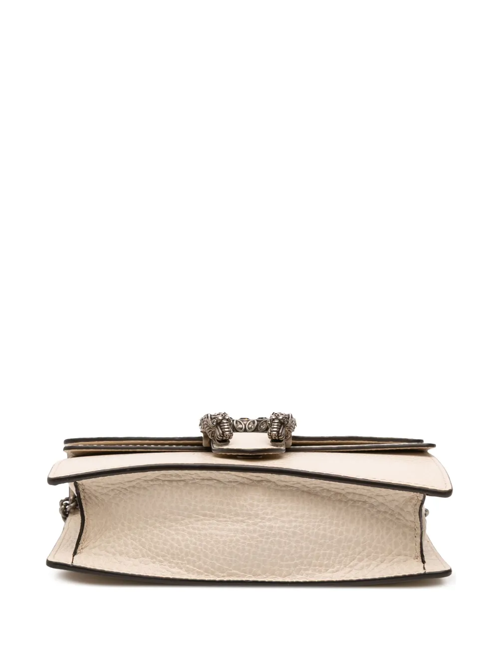 Pre-owned Gucci 2016-2025 Mini Dionysus Leather Crossbody Bag In White