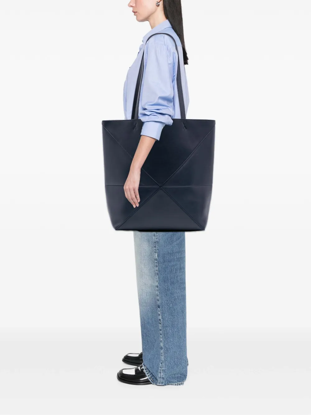 Loewe Pre-Owned 2024 Large Shiny Calfskin Puzzle Fold tote bag | Pre-Owned | Image 2