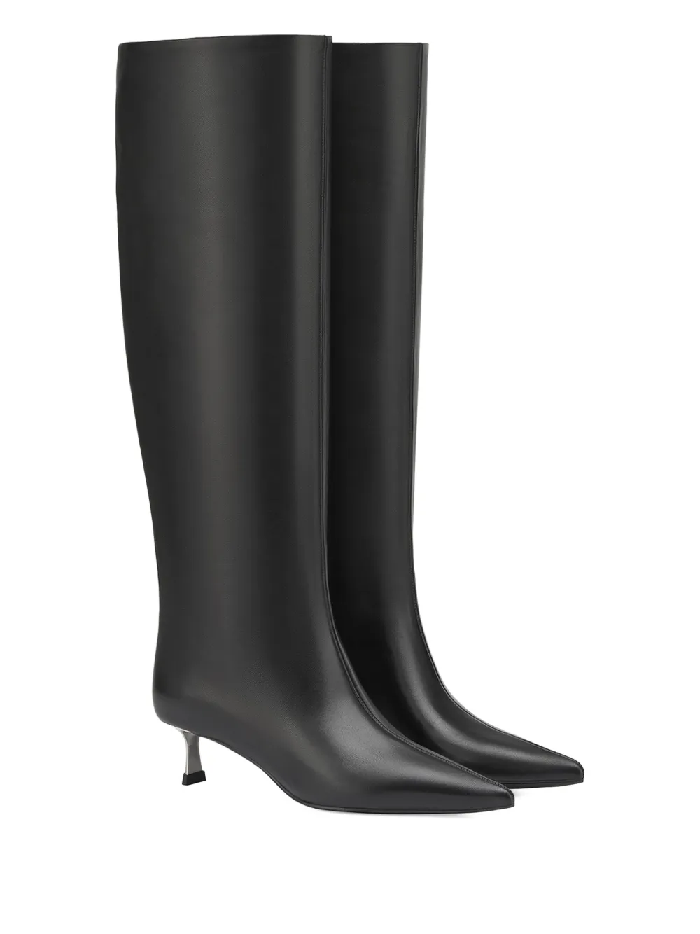 Potamy Leather Knee-high Boots In Black