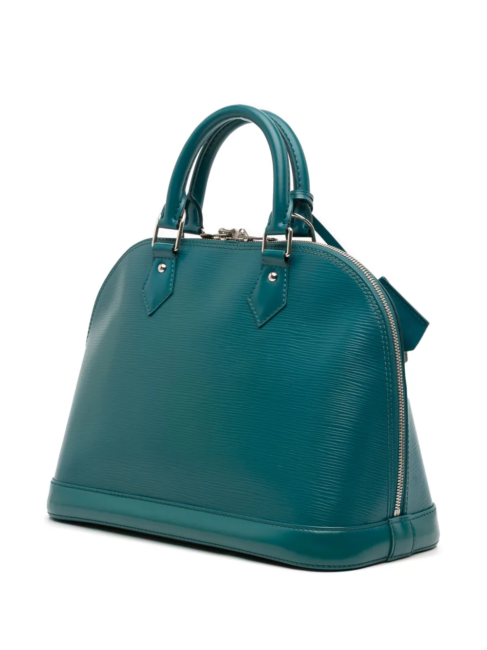 Pre-owned Louis Vuitton 2013 Epi Alma Pm Handbag In Blue