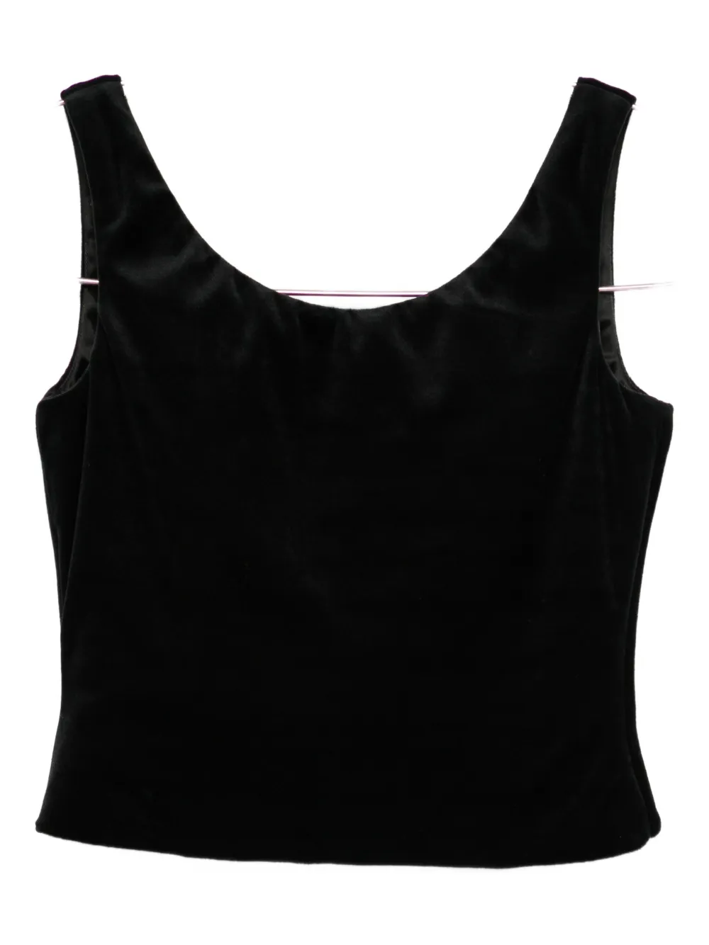 Balenciaga scoop-neck top - Nero