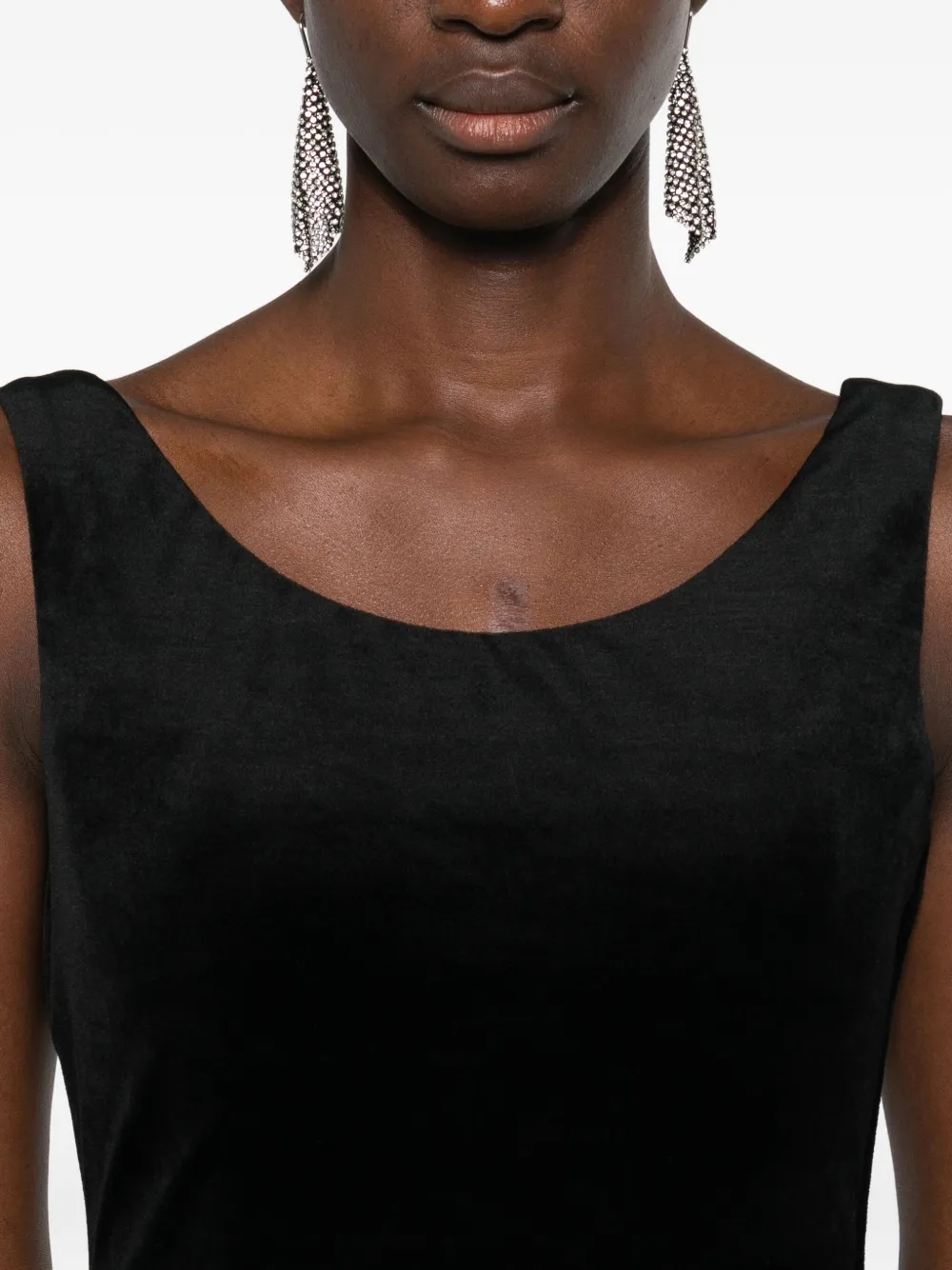 Balenciaga Top met diepe ronde hals Zwart