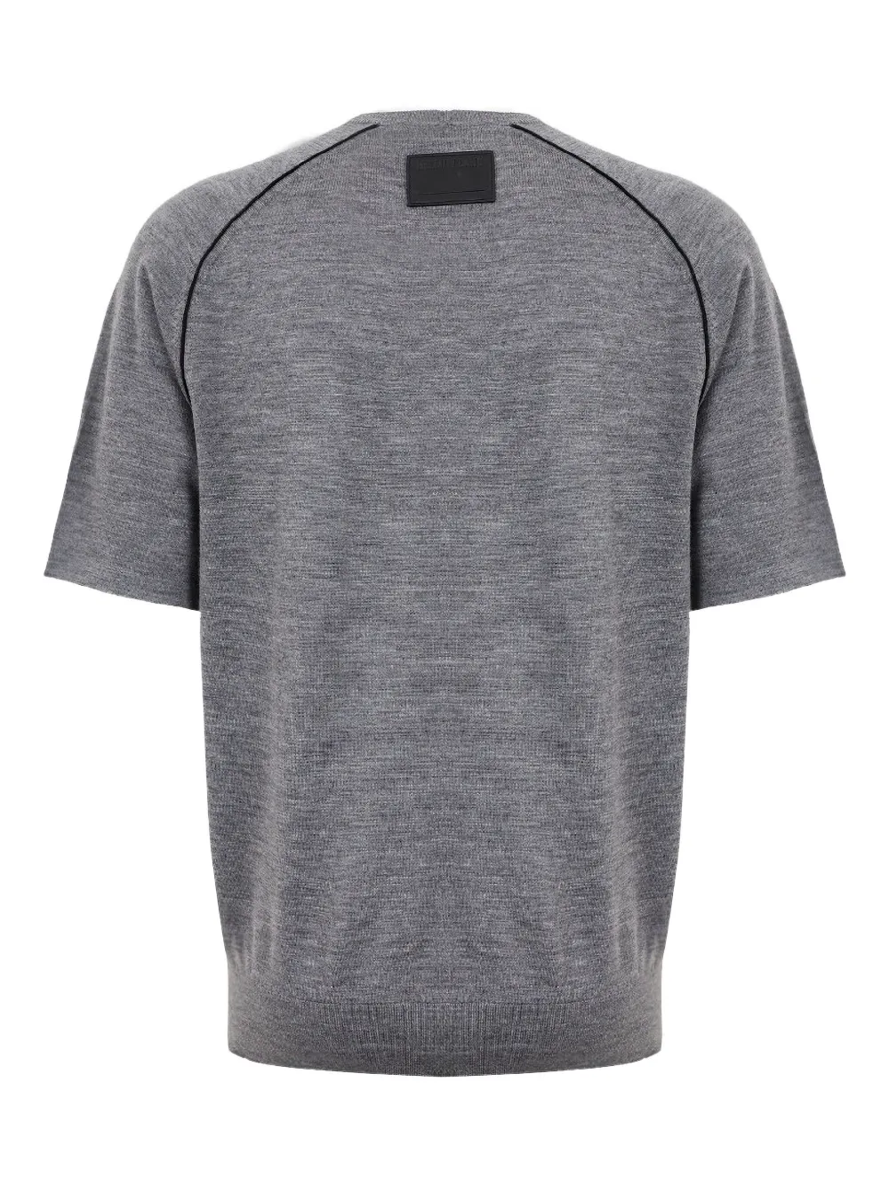 Helmut Lang contrasting-trim T-shirt - Grijs