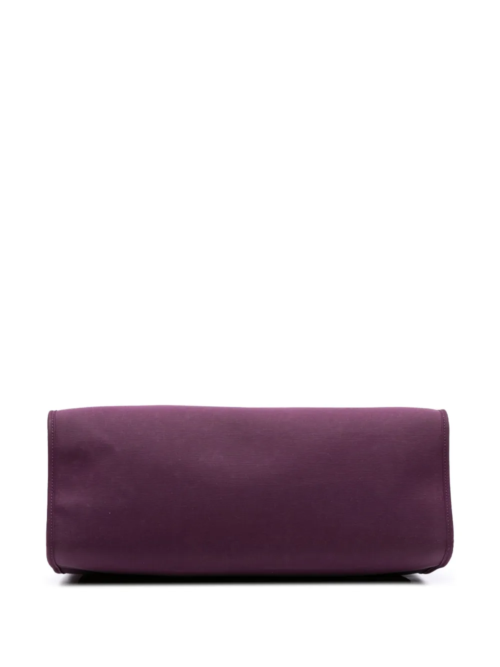 Pre-owned Hermes 2013 Toile Herbag Zip 39 Satchel In Purple