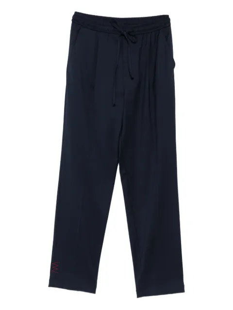 AMARANTO  drawstring straight-leg trousers