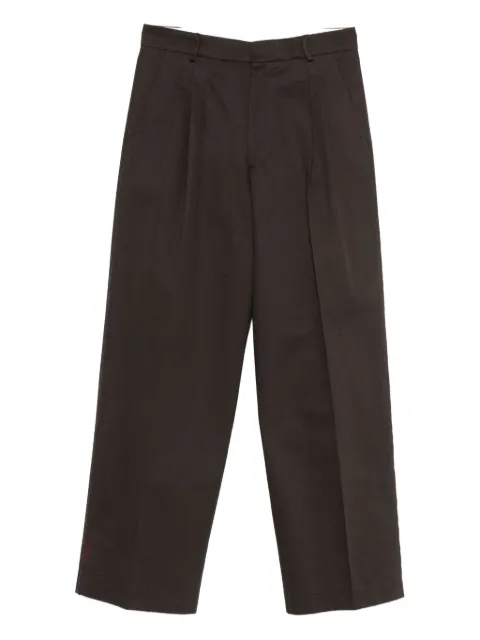 AMARANTO  pressed-crease trousers