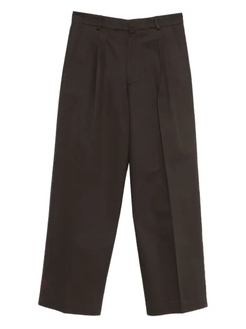 AMARANTO  pressed-crease trousers