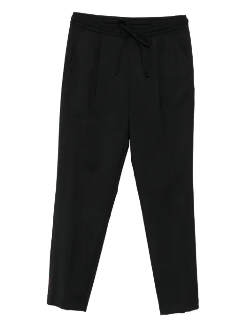 AMARANTO  drawstring straight-leg trousers