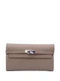 Hermès Pre-Owned 2017 Epsom Kelly Longue Wallet long wallets - Brown