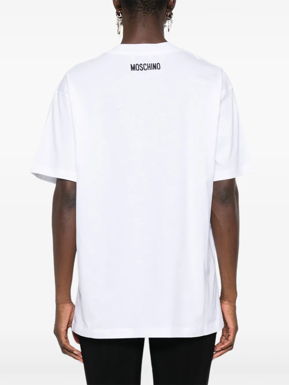 Moschino T-shirt met print Wit