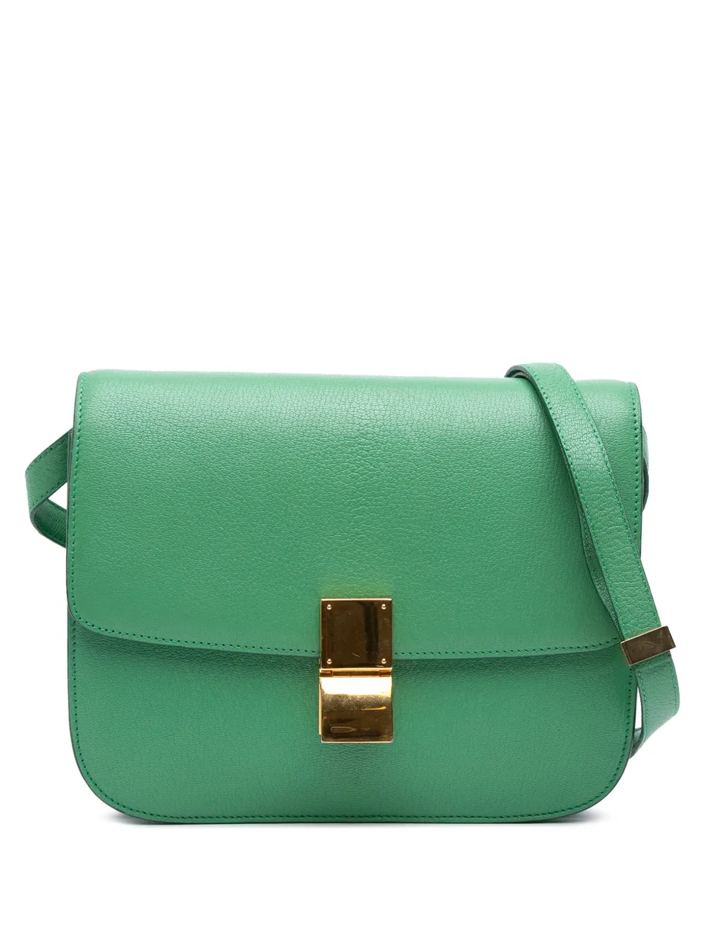 Celine Pre-Owned 2015 Medium Calfskin Classic Box crossbody bag | Green | Image 1