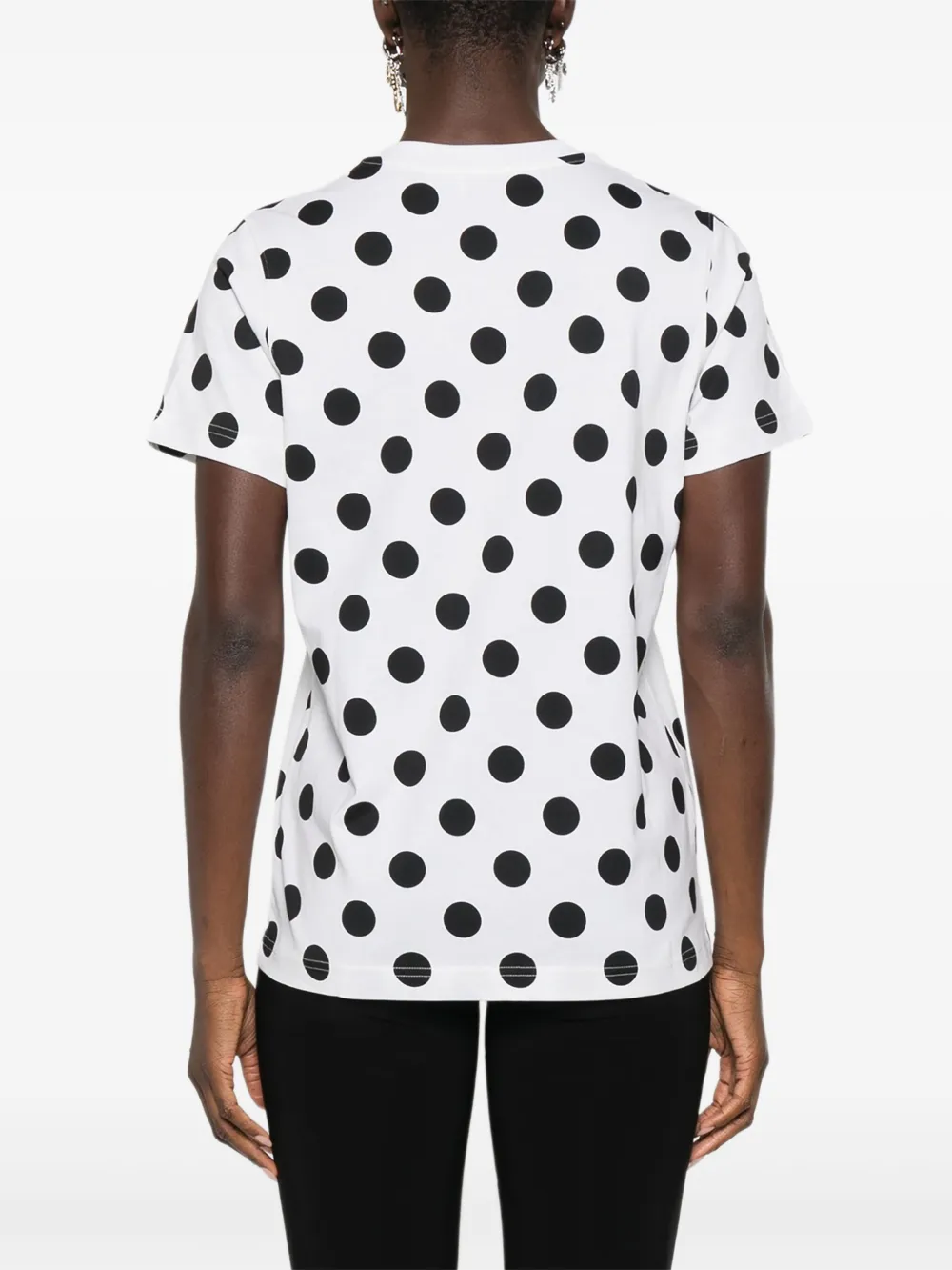 Moschino Teddy T-shirt met stippen Wit