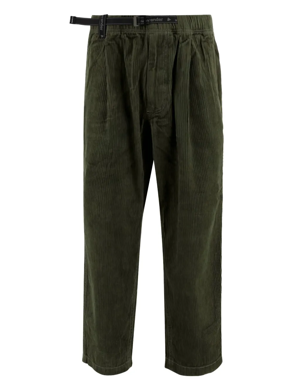 and Wander ribbed belted pants | Green | Image 1