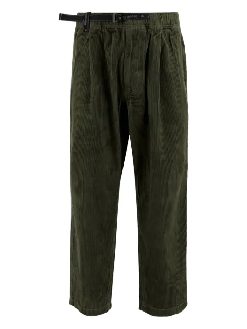 and Wander pantalones de canalé con cinturón
