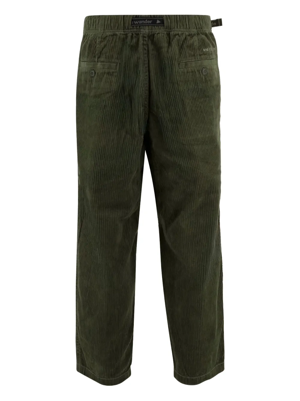 And Wander ribbed belted pants - Groen