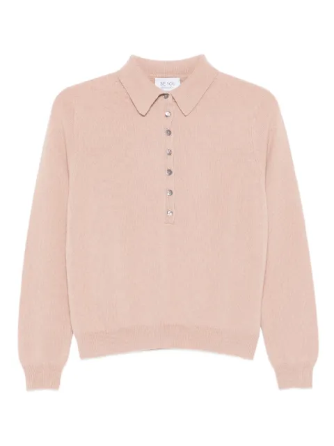 be you fine-knit polo shirt