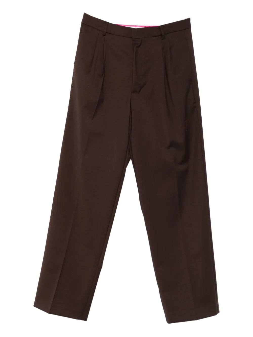 AMARANTO  pleated tailored trousers | Brown | Image 1