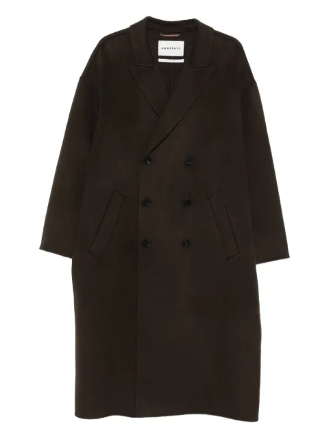 AMARANTO  wool blend double-breasted coat