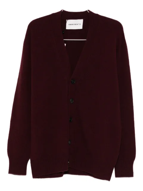 AMARANTO  V-neck buttoned cardigan 