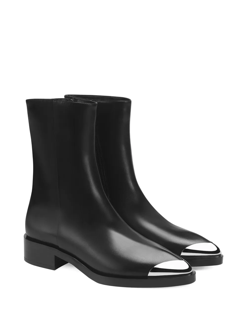 Potamy Knöchelhohe Lederstiefel In Black