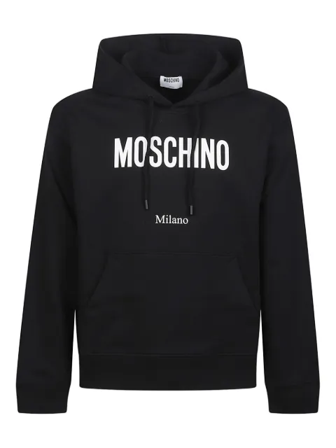 Moschino logo-print hooded sweatshirt