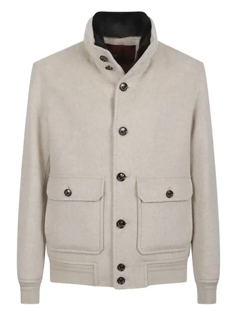 Montecore button-pocket bomber jacket