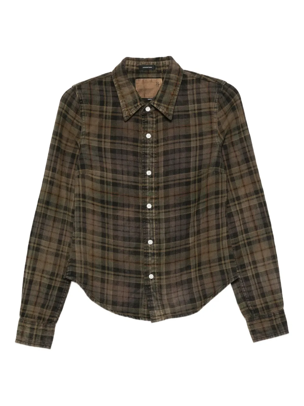R13 camisa con cuadros estampados | verde | Image 1