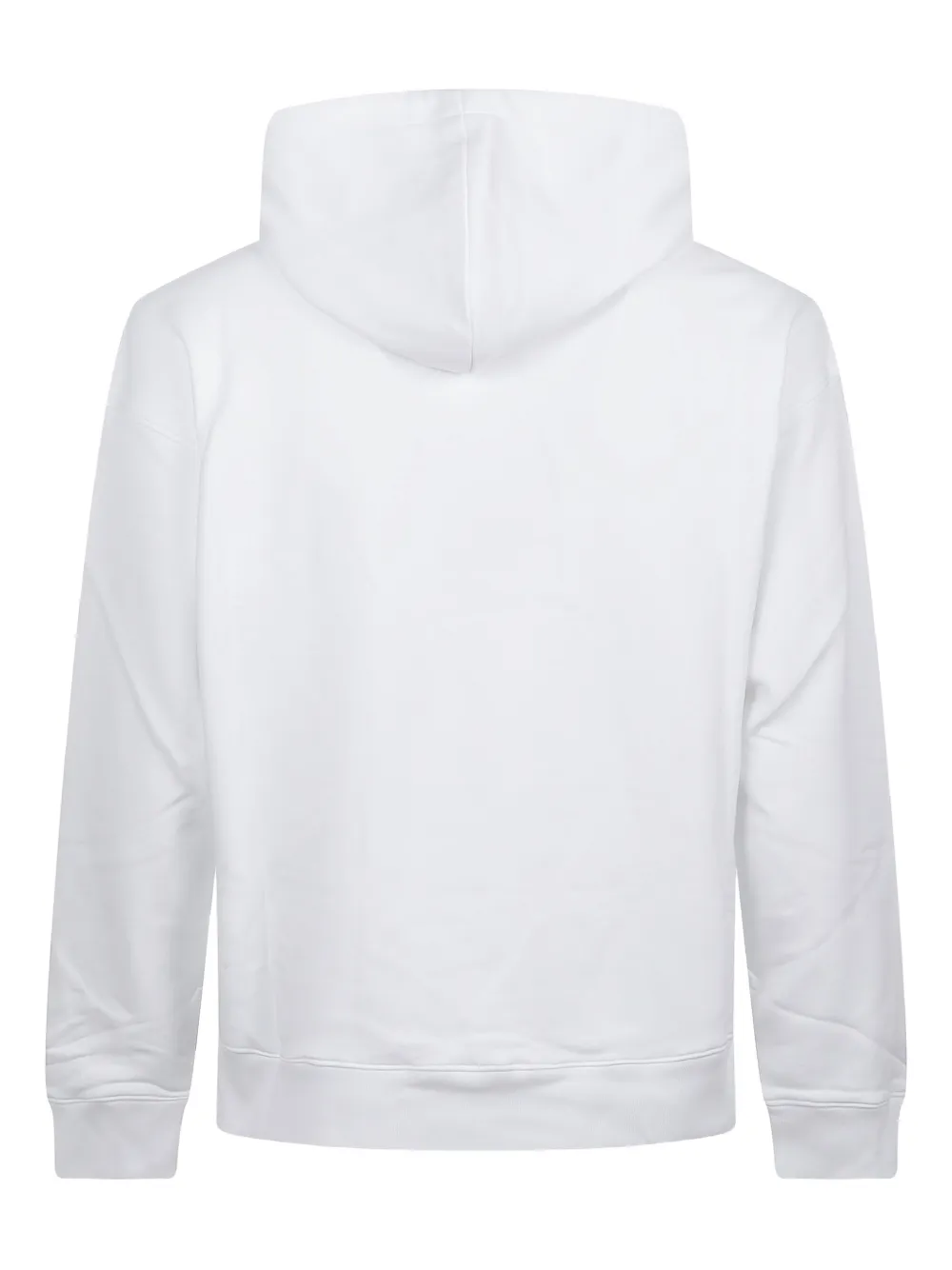 Moschino logo-print hooded hoodie Wit