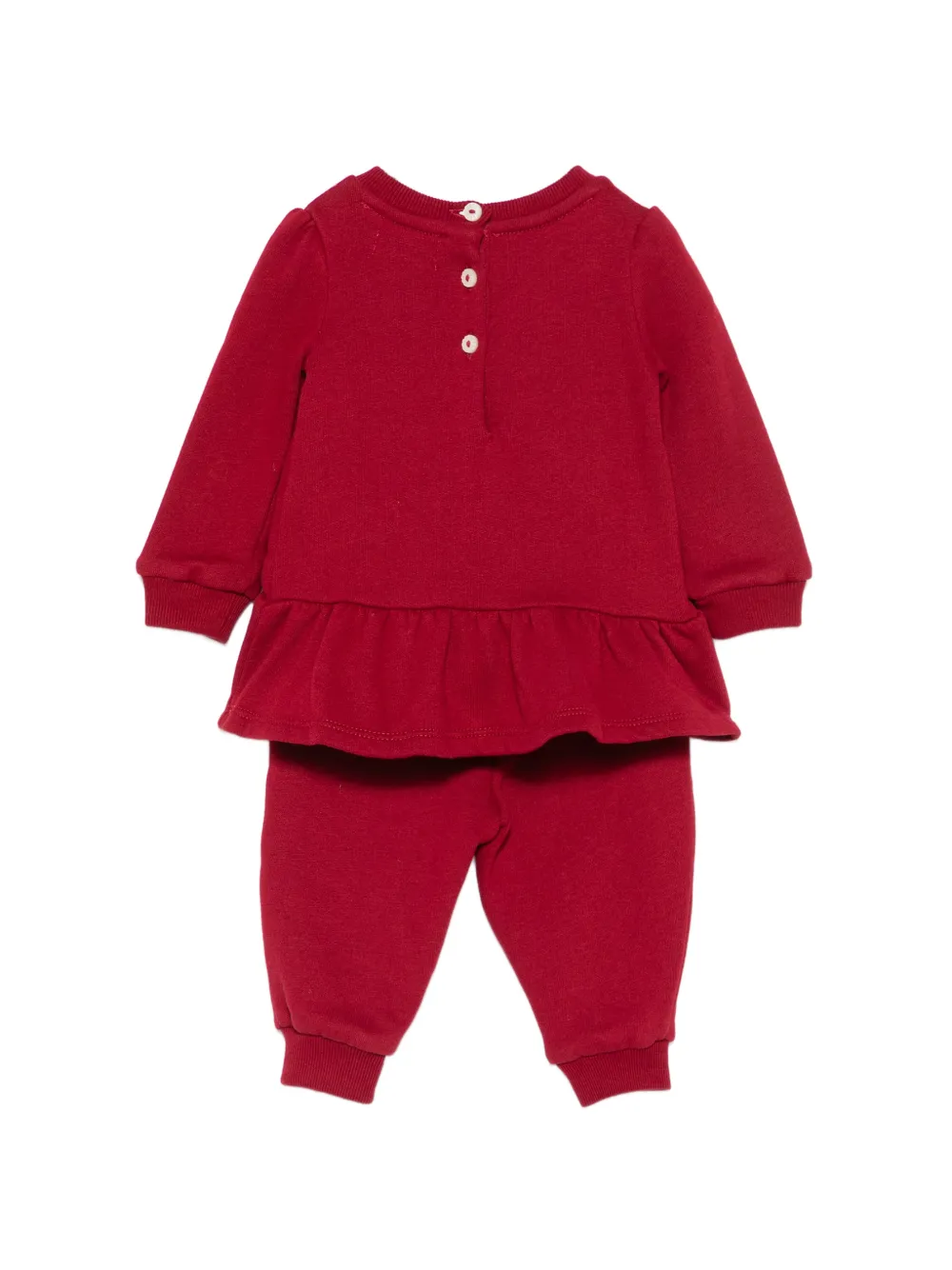 POLO RALPH LAUREN KIDS Broek en blouse met ruches Rood