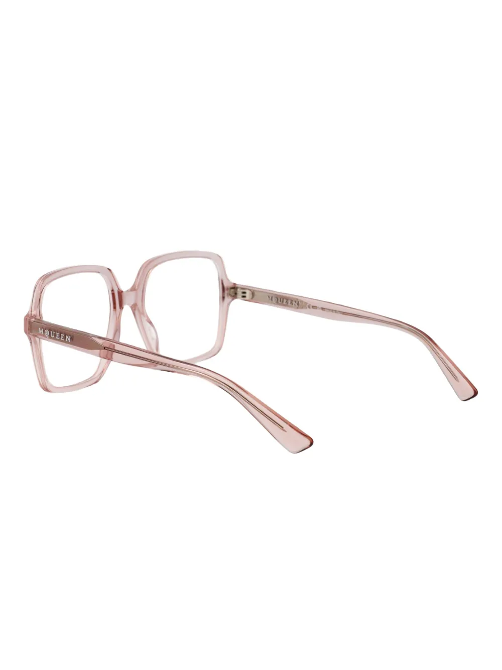 Alexander McQueen Eyewear Bril met vierkant montuur Roze