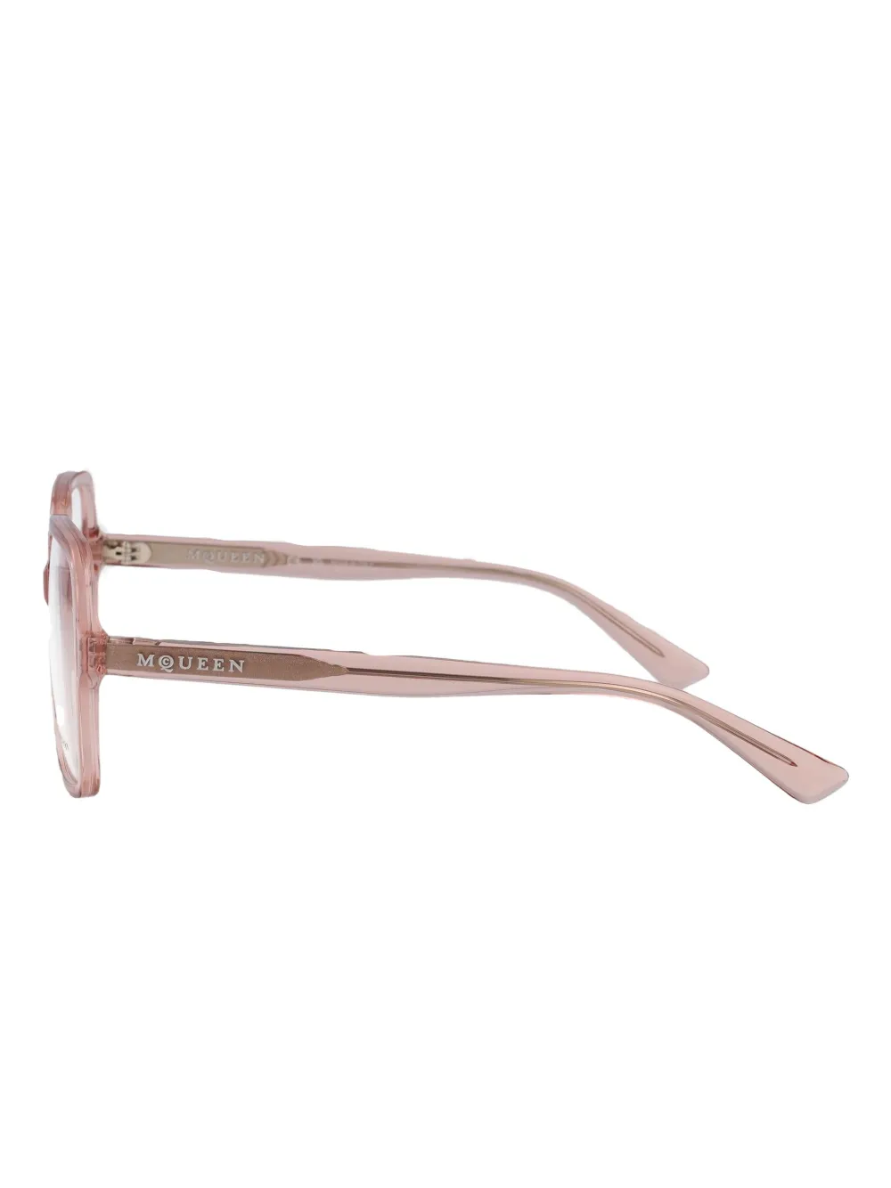 Alexander McQueen Eyewear Bril met vierkant montuur Roze