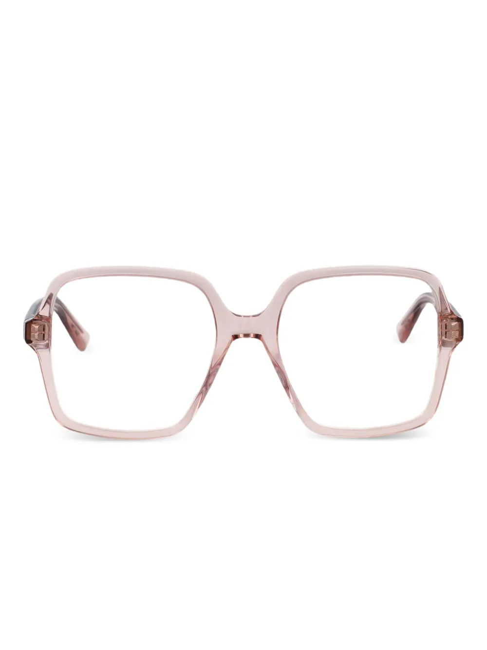 Alexander McQueen Eyewear square-frame glasses | Pink | Image 1