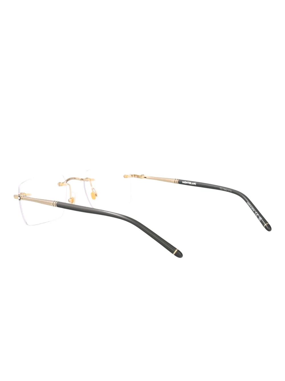 Montblanc Bril met vierkant montuur Goud