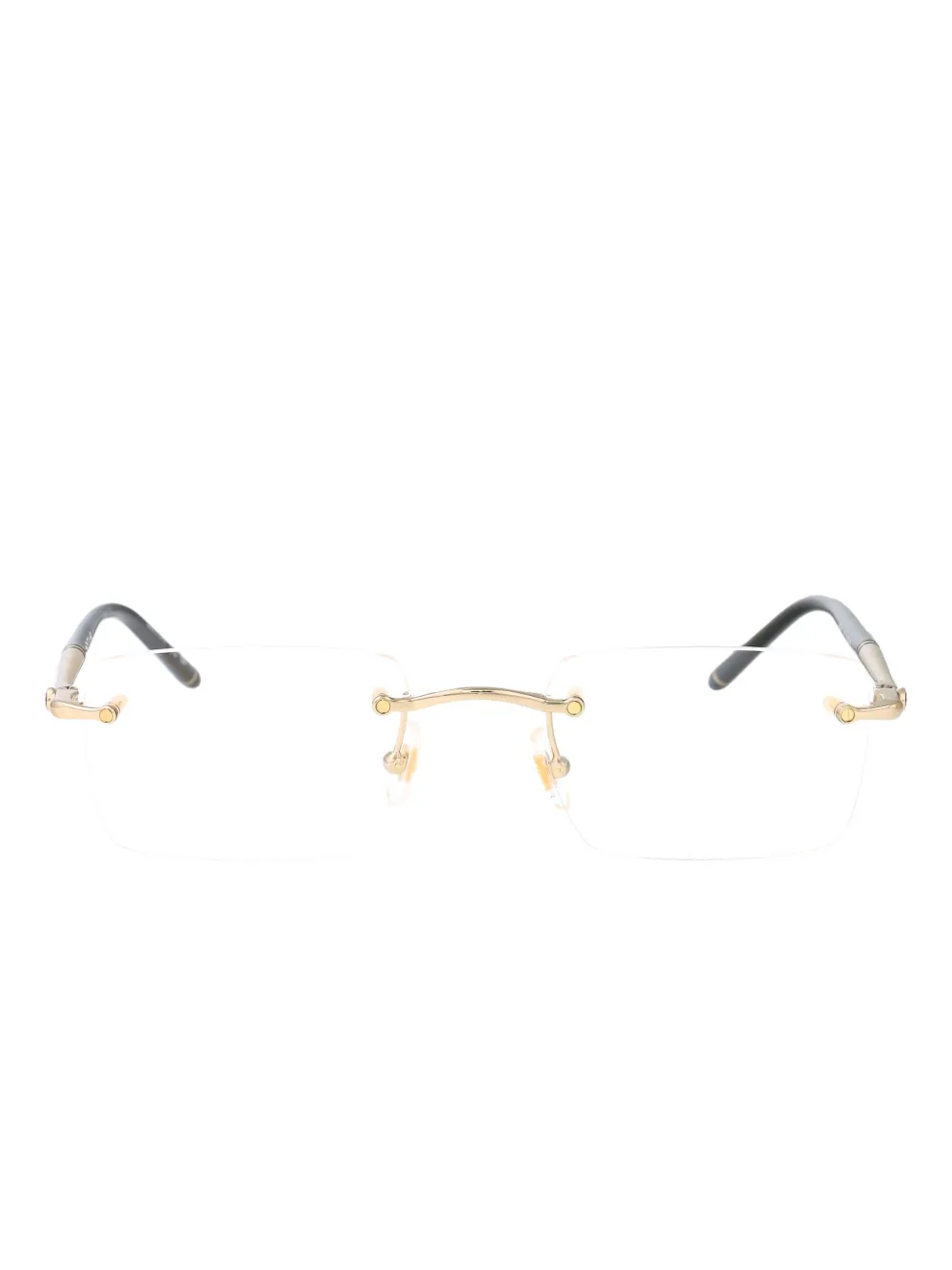 Montblanc square-frame glasses | Gold | Image 1